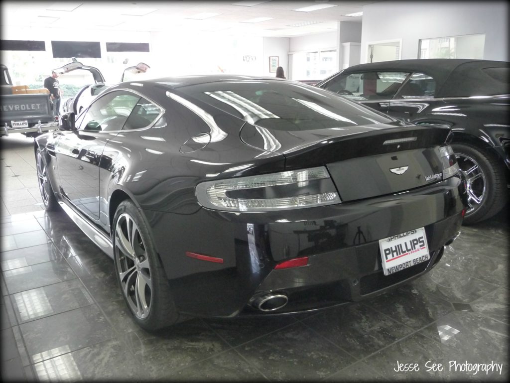 The Aston Martin Vantage in Carbon Black. The Aston Martin Vantage in Carbon Black.